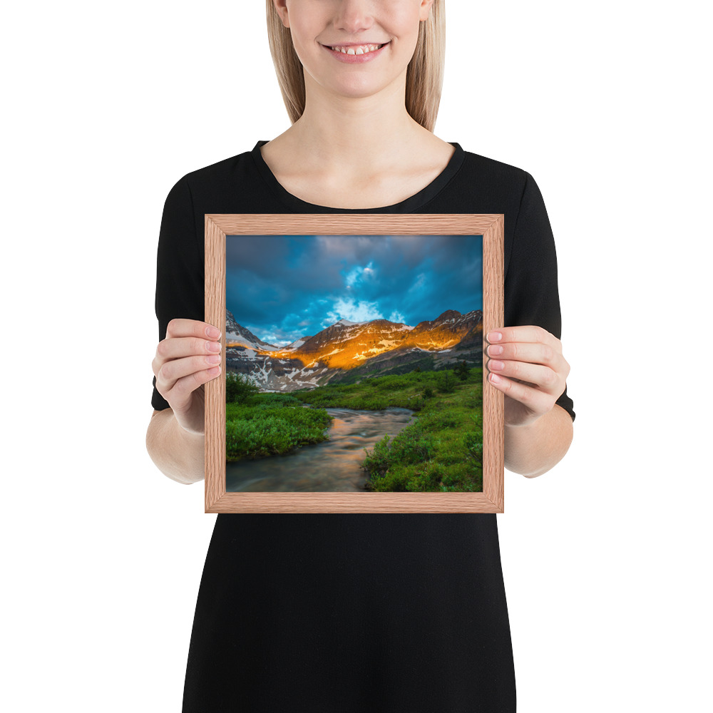 Sunrise at the foot of Mt. Assiniboine British Columbia-Enhanced Matte Paper Framed Poster (in) - Image 14