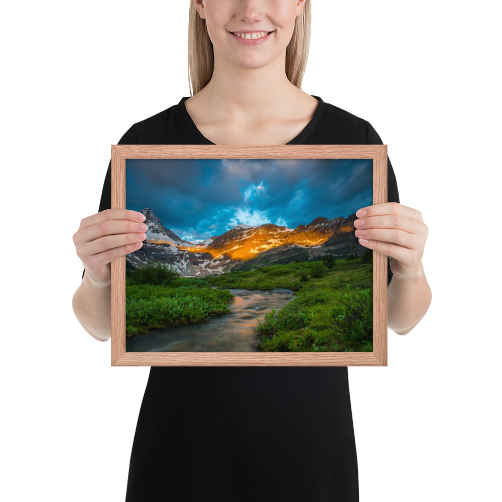 Sunrise at the foot of Mt. Assiniboine British Columbia-Enhanced Matte Paper Framed Poster (in) - Image 16