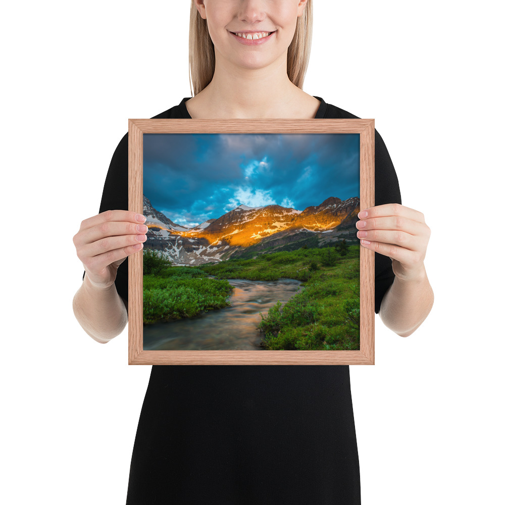 Sunrise at the foot of Mt. Assiniboine British Columbia-Enhanced Matte Paper Framed Poster (in) - Image 15