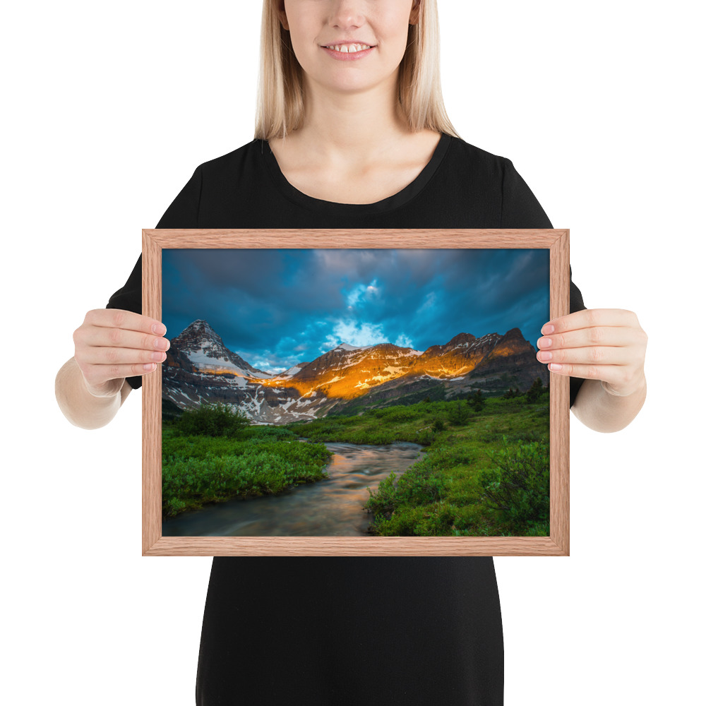 Sunrise at the foot of Mt. Assiniboine British Columbia-Enhanced Matte Paper Framed Poster (in) - Image 17