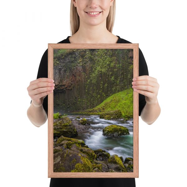 Abiqua Falls, Scotts Mills, Oregon -Enhanced Matte Paper Framed Poster (in) - Image 18