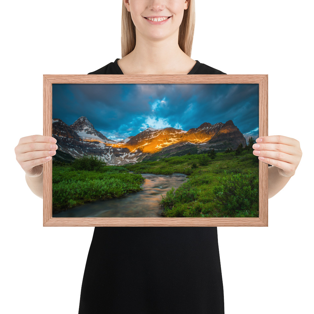 Sunrise at the foot of Mt. Assiniboine British Columbia-Enhanced Matte Paper Framed Poster (in) - Image 18