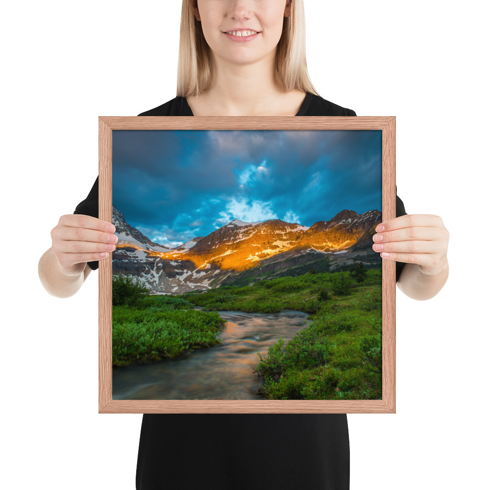 Sunrise at the foot of Mt. Assiniboine British Columbia-Enhanced Matte Paper Framed Poster (in) - Image 20