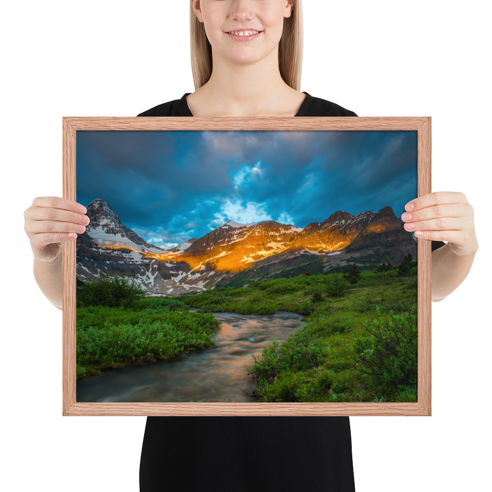 Sunrise at the foot of Mt. Assiniboine British Columbia-Enhanced Matte Paper Framed Poster (in) - Image 21