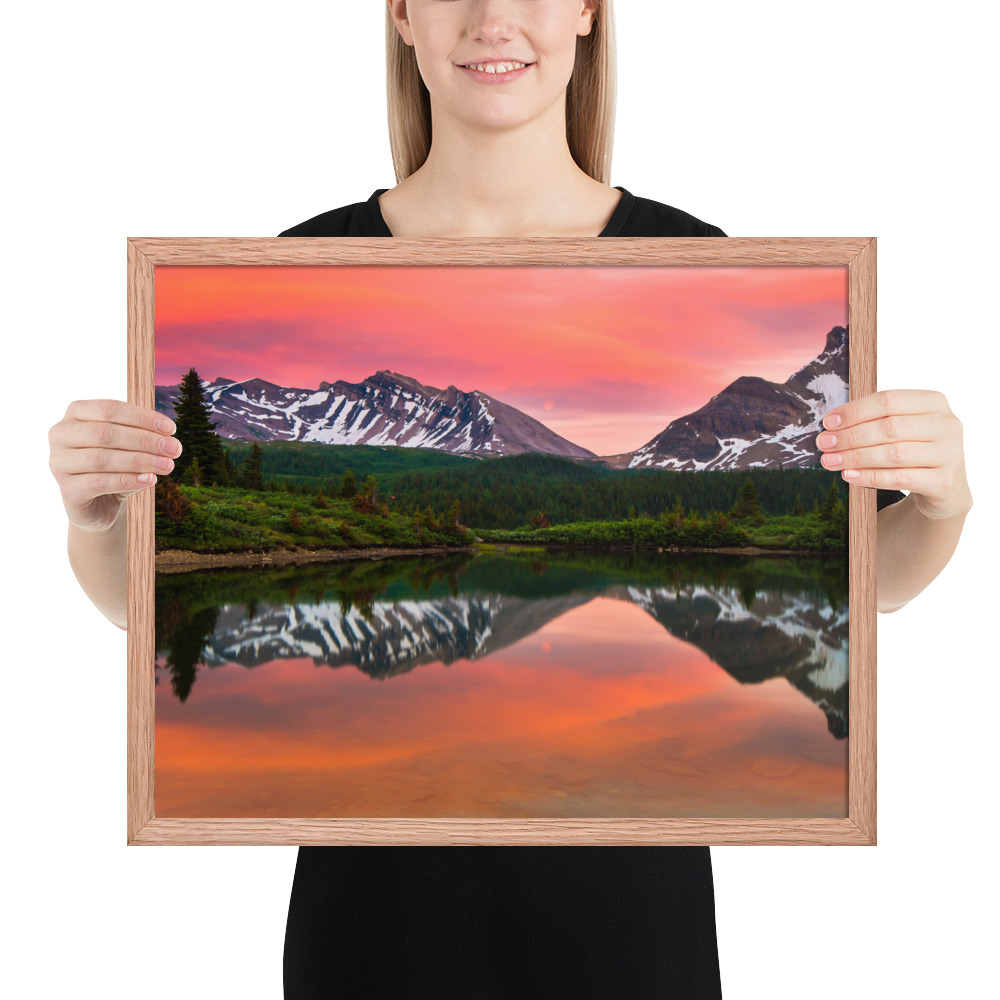 Sunset in Banff, British Columbia-Enhanced Matte Paper Framed Poster (in) - Image 21