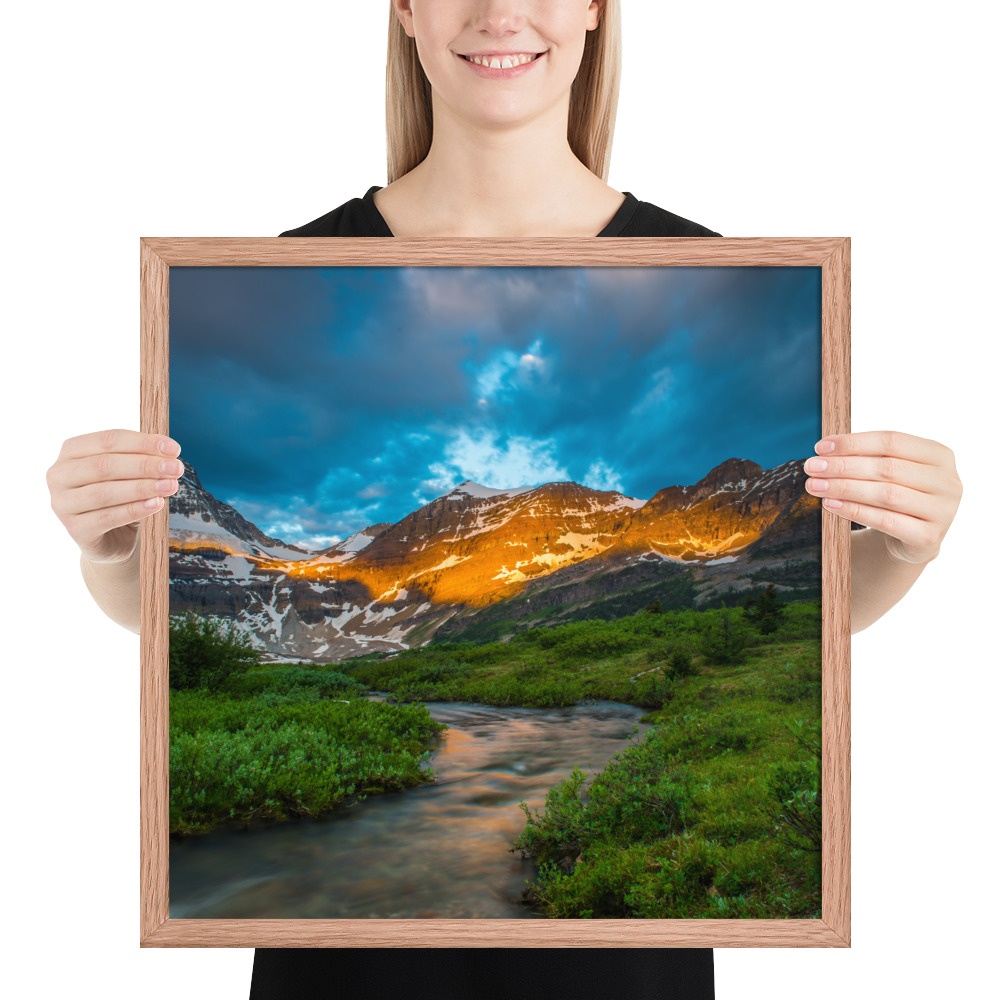 Sunrise at the foot of Mt. Assiniboine British Columbia-Enhanced Matte Paper Framed Poster (in) - Image 22