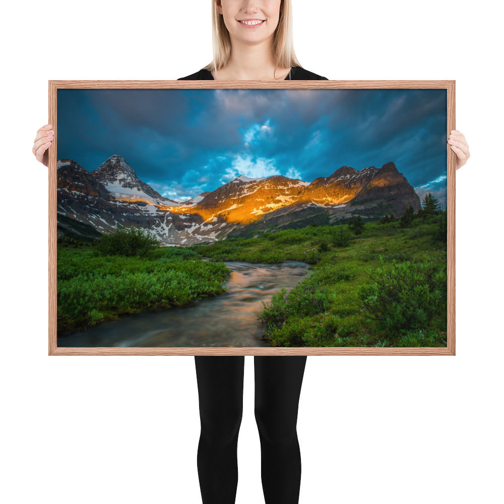 Sunrise at the foot of Mt. Assiniboine British Columbia-Enhanced Matte Paper Framed Poster (in) - Image 24