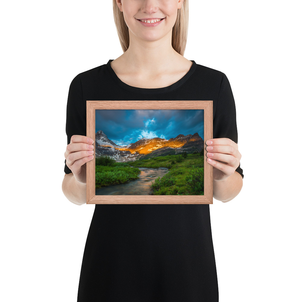 Sunrise at the foot of Mt. Assiniboine British Columbia-Enhanced Matte Paper Framed Poster (in) - Image 13