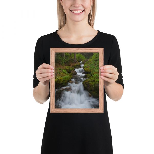Moraine Creek, Banff National Park, Alberta Canada - Enhanced Matte Paper Framed Poster (in) - Image 13
