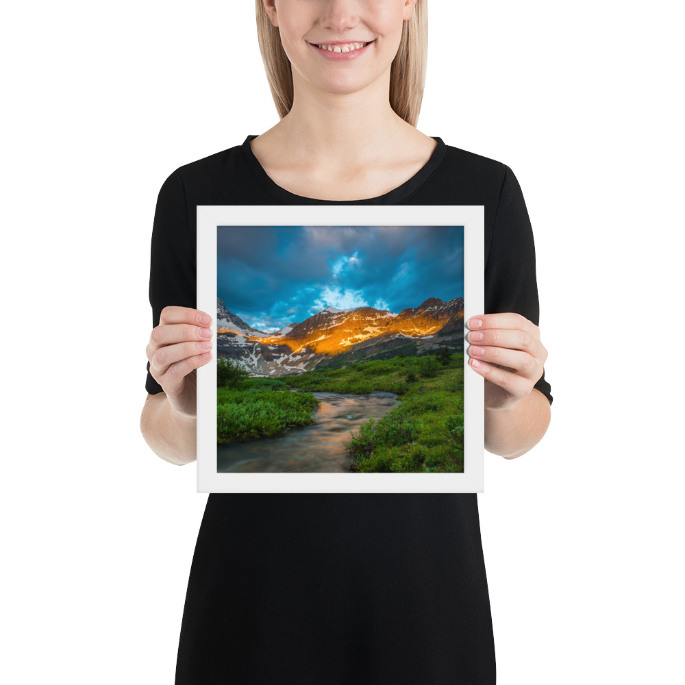 Sunrise at the foot of Mt. Assiniboine British Columbia-Enhanced Matte Paper Framed Poster (in) - Image 26
