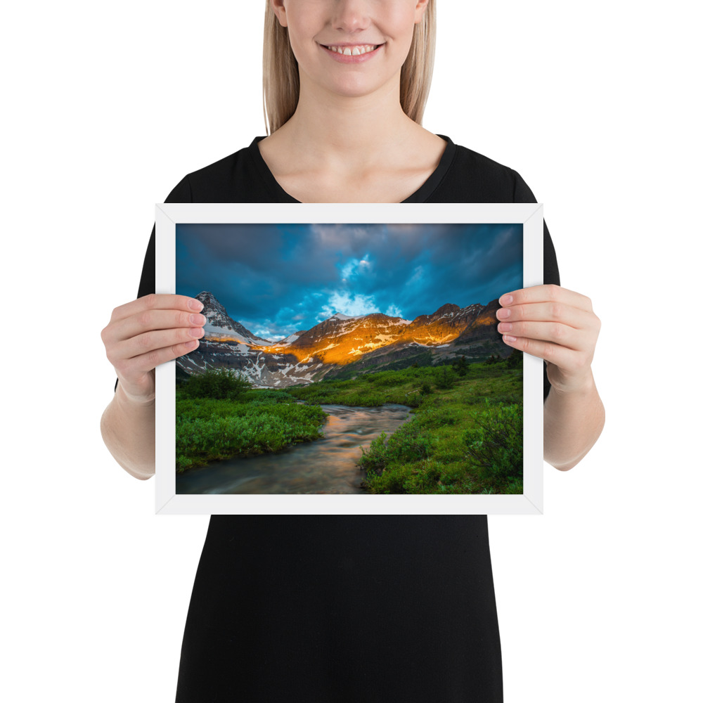 Sunrise at the foot of Mt. Assiniboine British Columbia-Enhanced Matte Paper Framed Poster (in) - Image 28
