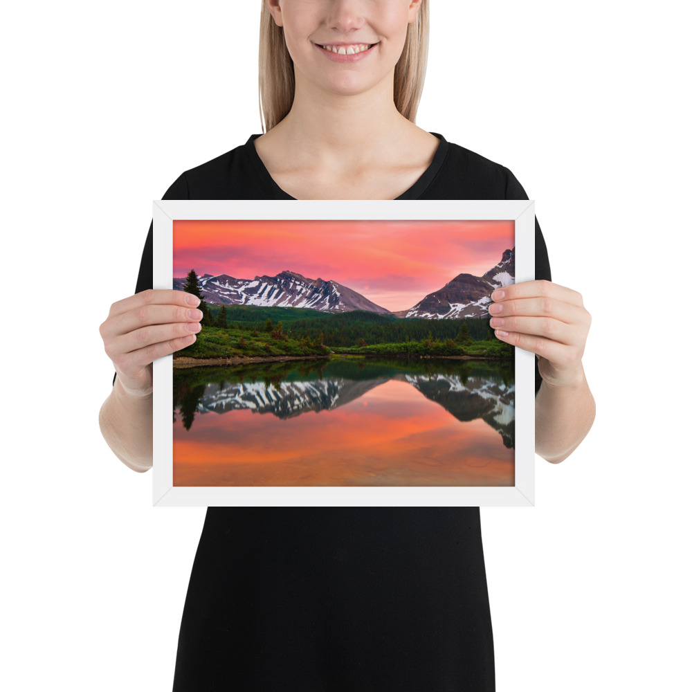 Sunset in Banff, British Columbia-Enhanced Matte Paper Framed Poster (in) - Image 28