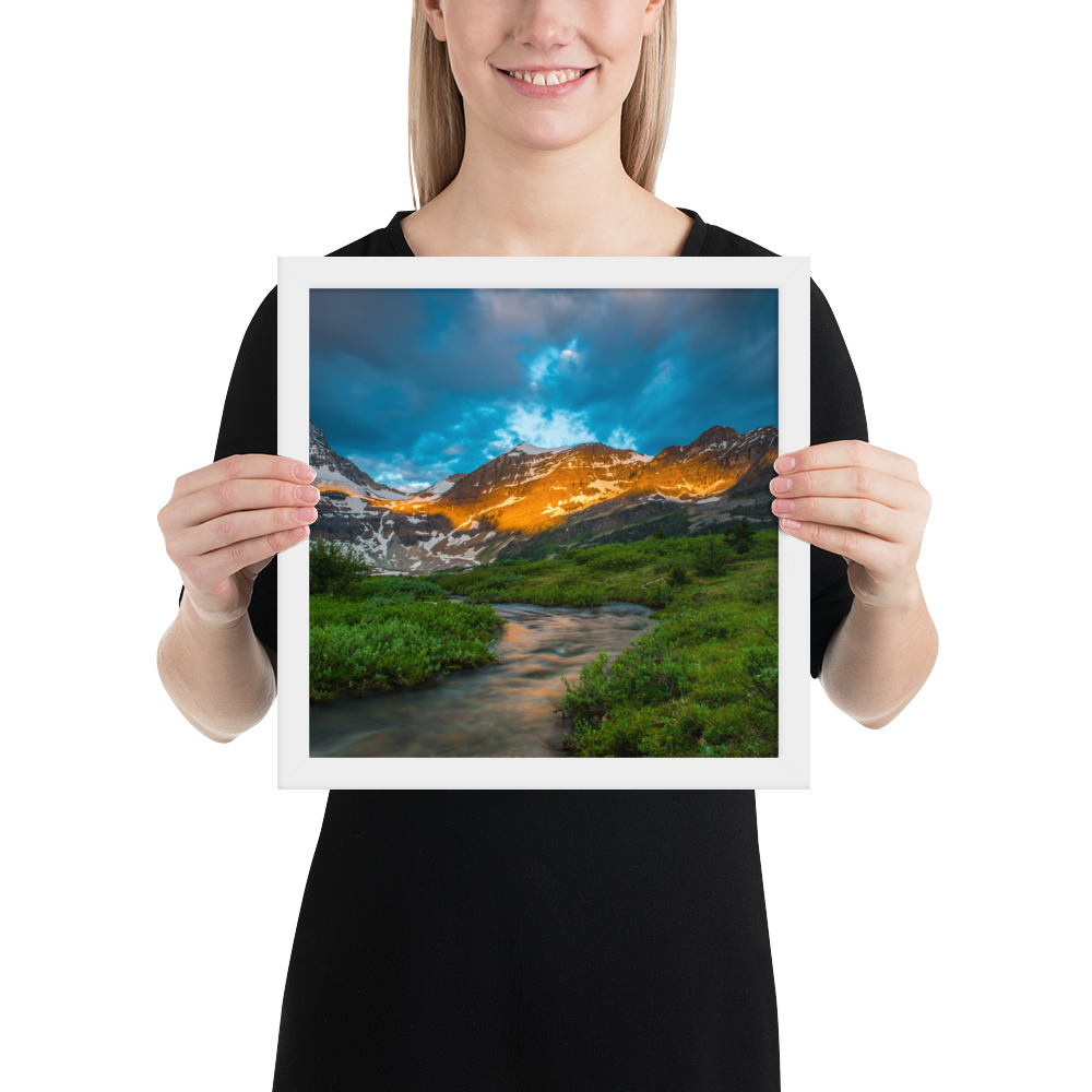 Sunrise at the foot of Mt. Assiniboine British Columbia-Enhanced Matte Paper Framed Poster (in) - Image 27