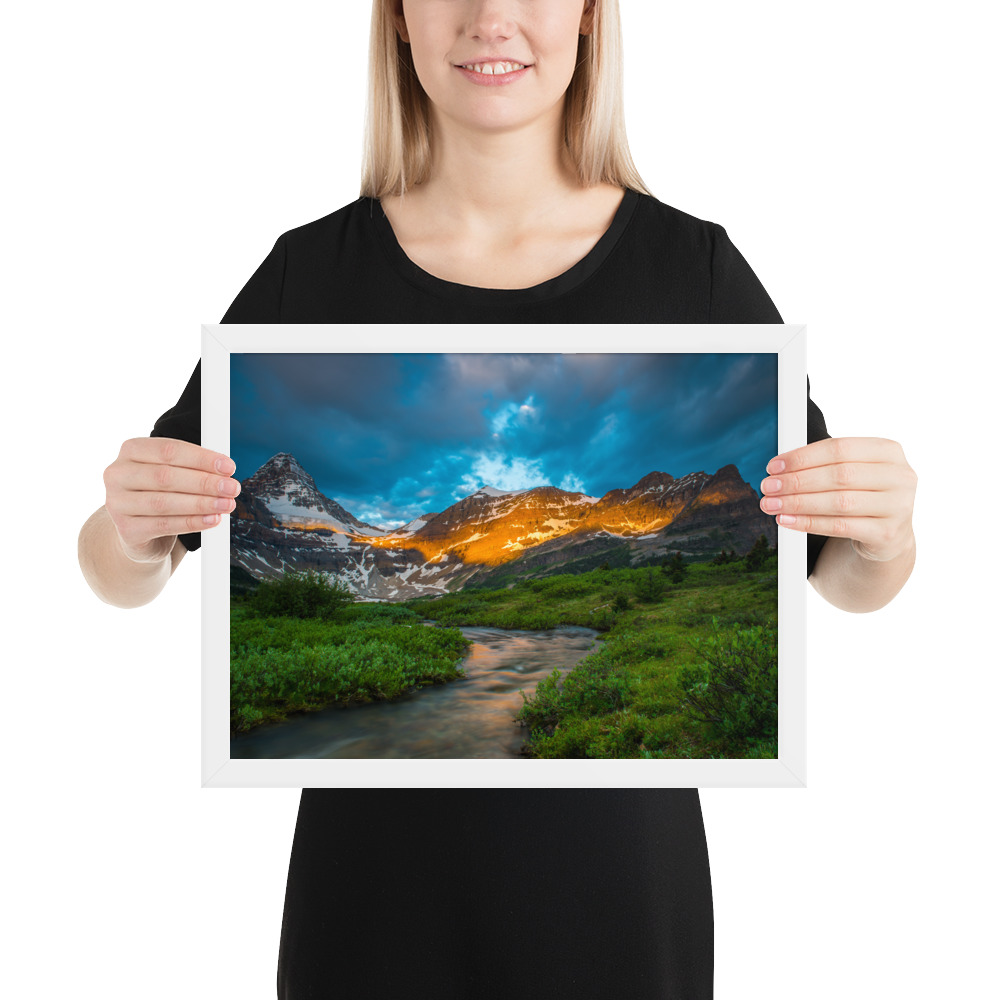 Sunrise at the foot of Mt. Assiniboine British Columbia-Enhanced Matte Paper Framed Poster (in) - Image 29