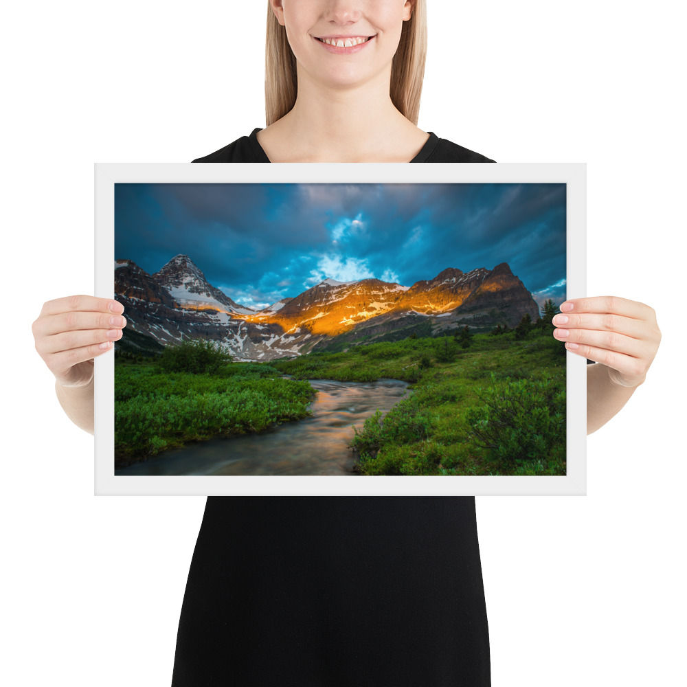 Sunrise at the foot of Mt. Assiniboine British Columbia-Enhanced Matte Paper Framed Poster (in) - Image 30
