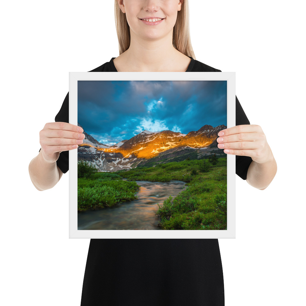 Sunrise at the foot of Mt. Assiniboine British Columbia-Enhanced Matte Paper Framed Poster (in) - Image 31