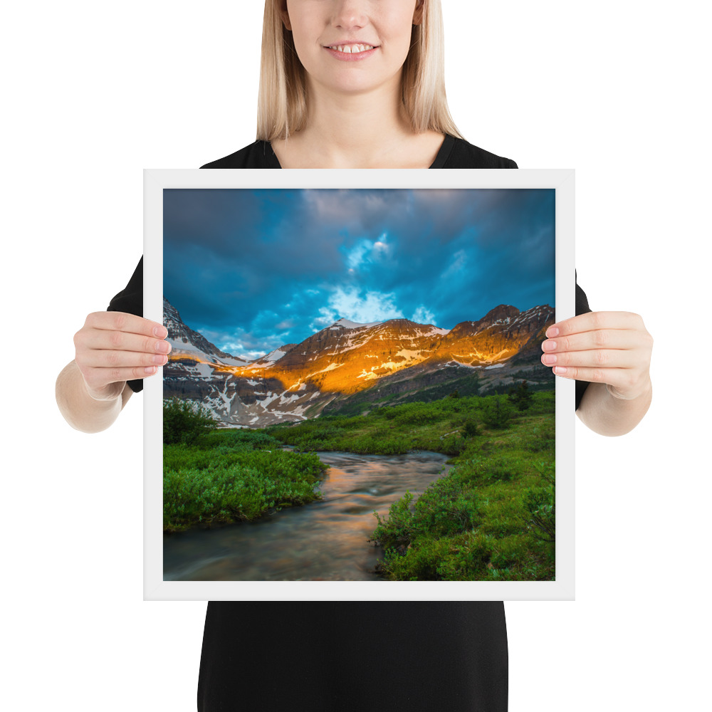 Sunrise at the foot of Mt. Assiniboine British Columbia-Enhanced Matte Paper Framed Poster (in) - Image 32