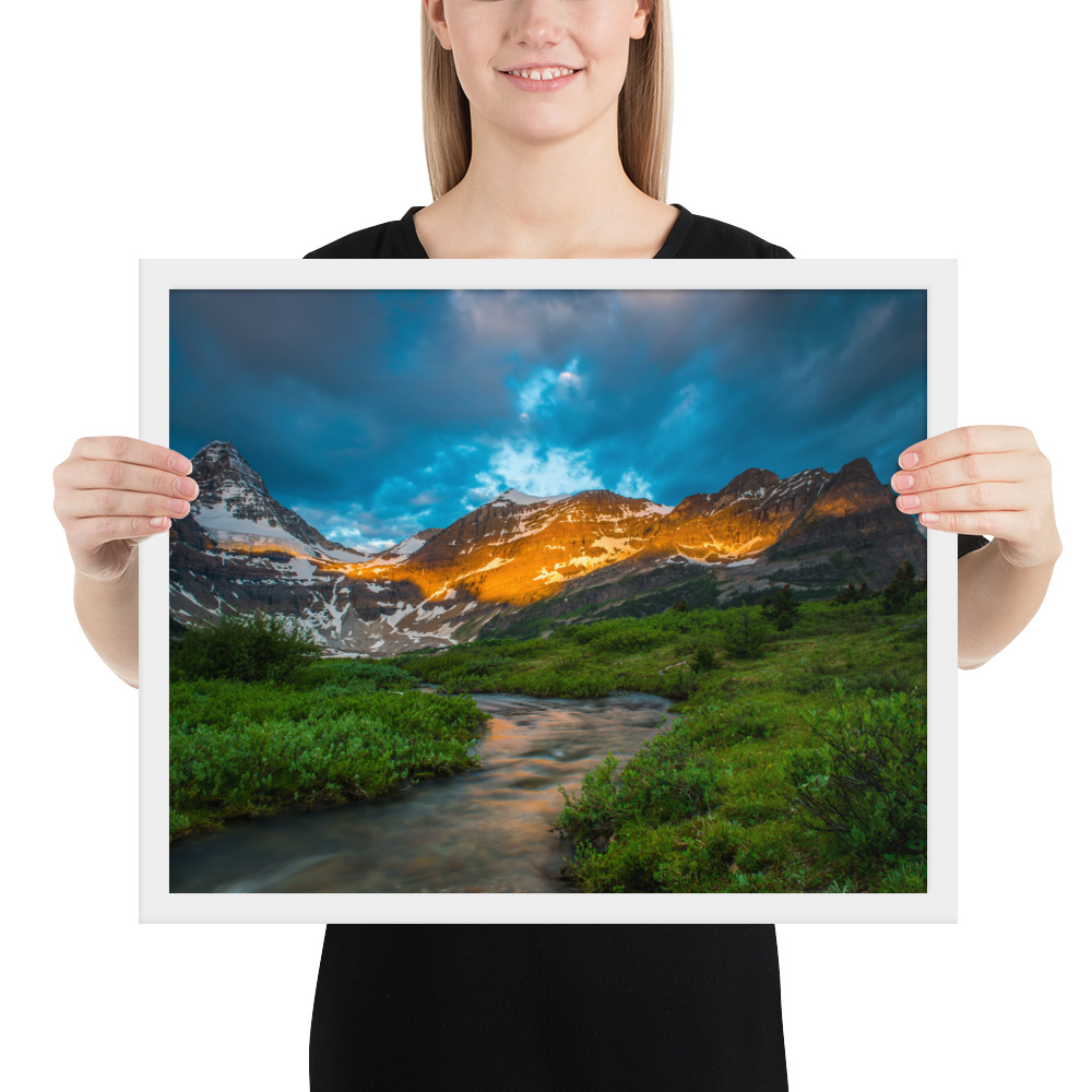 Sunrise at the foot of Mt. Assiniboine British Columbia-Enhanced Matte Paper Framed Poster (in) - Image 33