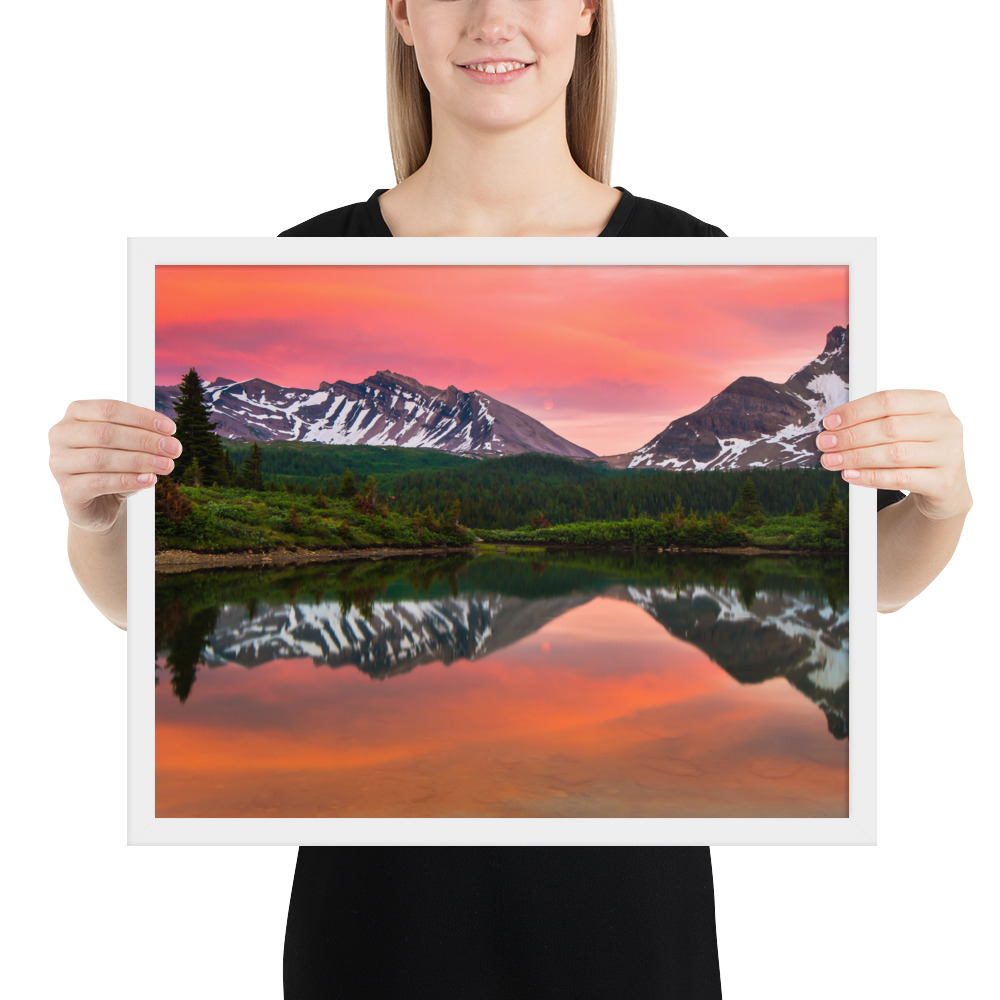 Sunset in Banff, British Columbia-Enhanced Matte Paper Framed Poster (in) - Image 33