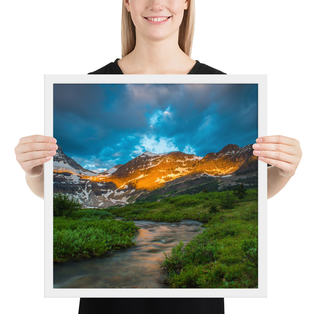 Sunrise at the foot of Mt. Assiniboine British Columbia-Enhanced Matte Paper Framed Poster (in) - Image 34