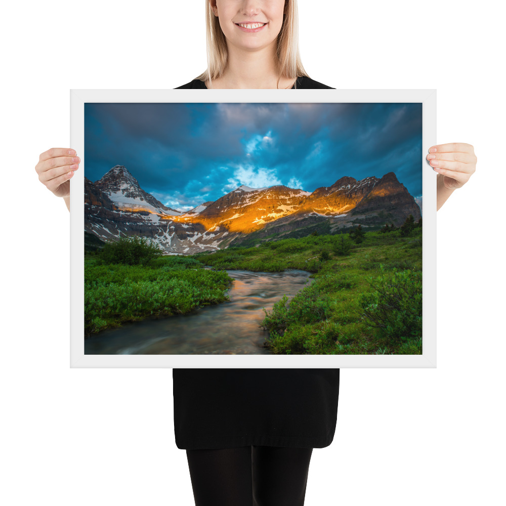 Sunrise at the foot of Mt. Assiniboine British Columbia-Enhanced Matte Paper Framed Poster (in) - Image 35