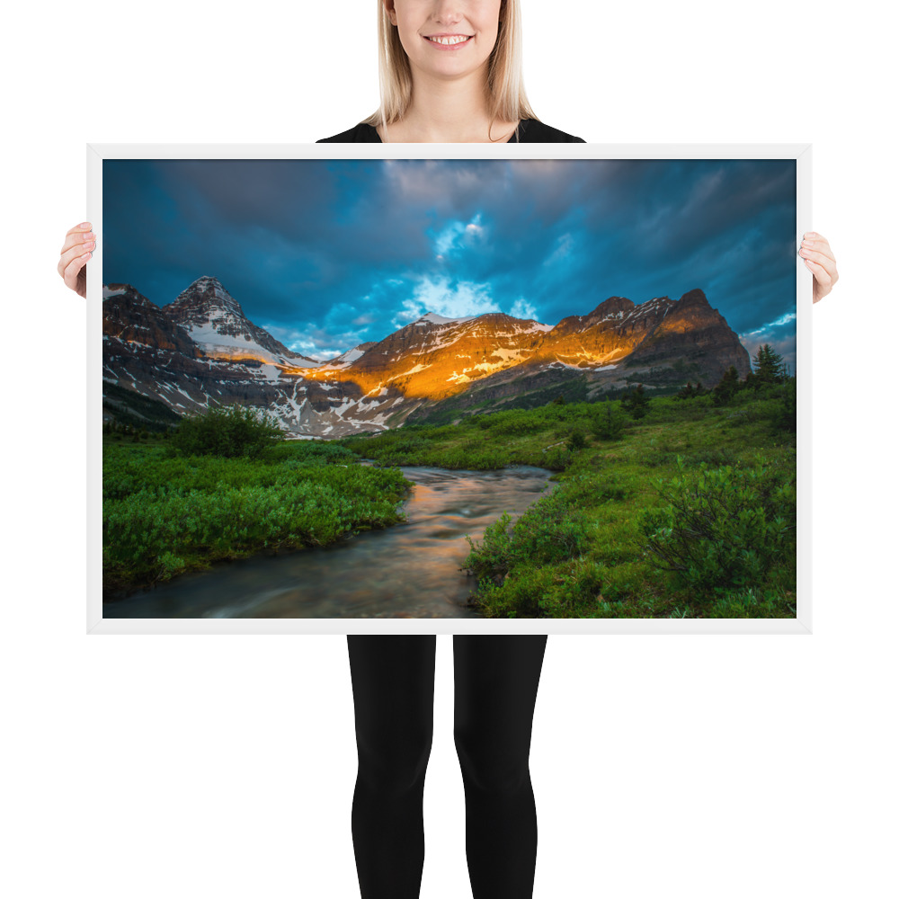 Sunrise at the foot of Mt. Assiniboine British Columbia-Enhanced Matte Paper Framed Poster (in) - Image 36