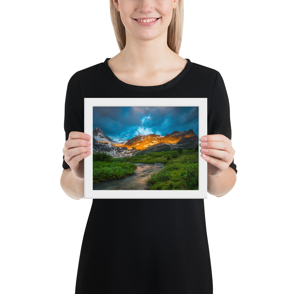 Sunrise at the foot of Mt. Assiniboine British Columbia-Enhanced Matte Paper Framed Poster (in) - Image 25