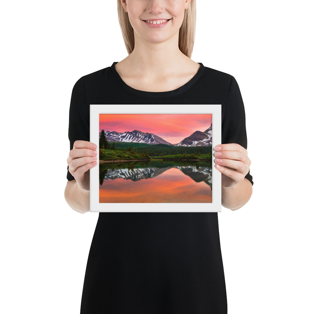 Sunset in Banff, British Columbia-Enhanced Matte Paper Framed Poster (in) - Image 25