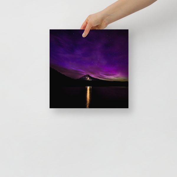 Northern Lights at Mt.Hood, Oregon - Premium Luster Photo Paper Poster (in) - Image 4