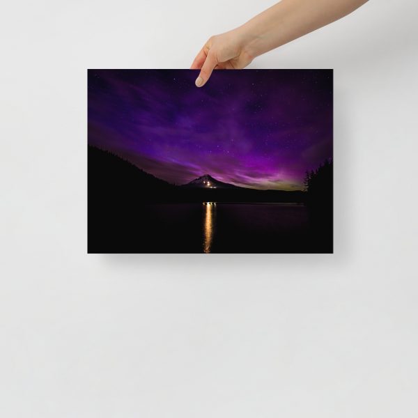 Northern Lights at Mt.Hood, Oregon - Premium Luster Photo Paper Poster (in) - Image 5