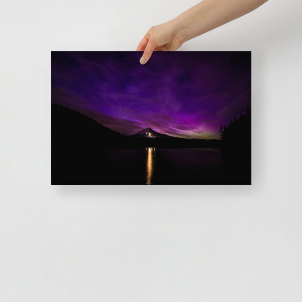 Northern Lights at Mt.Hood, Oregon - Premium Luster Photo Paper Poster (in) - Image 6