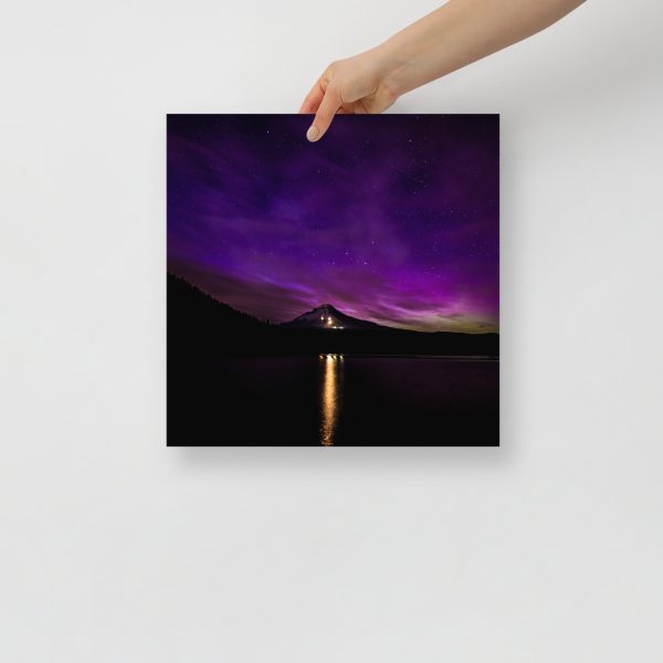 Northern Lights at Mt.Hood, Oregon - Premium Luster Photo Paper Poster (in) - Image 7