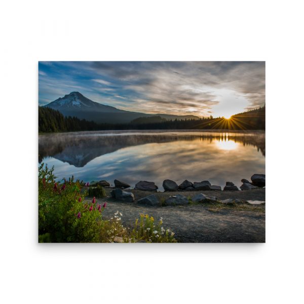 Sunrise, Trillium lake, Mt. Hood Oregon - Premium Luster Photo Paper Poster (in) - Image 9