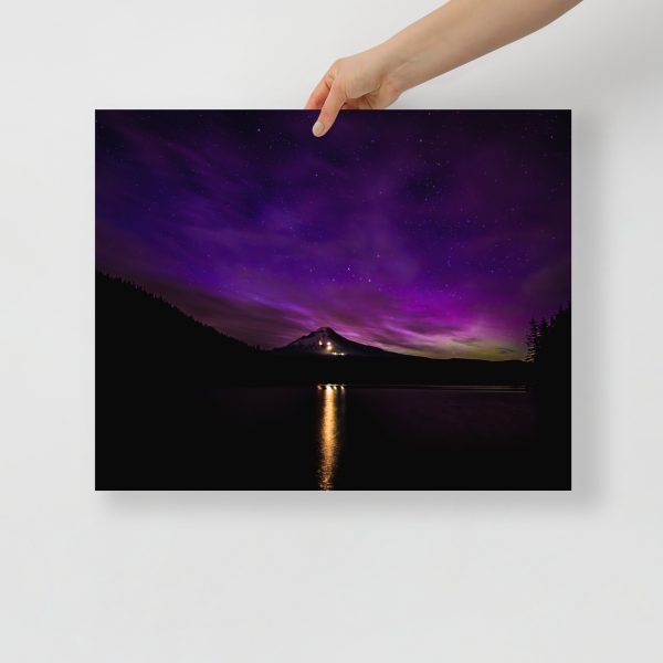 Northern Lights at Mt.Hood, Oregon - Premium Luster Photo Paper Poster (in) - Image 9