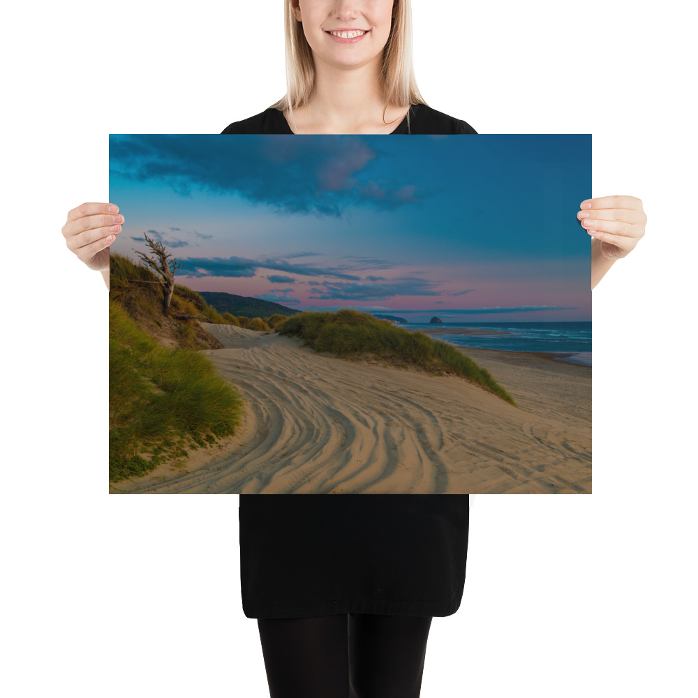 Trails on the Beach - Enhanced Matte Paper Poster(in)