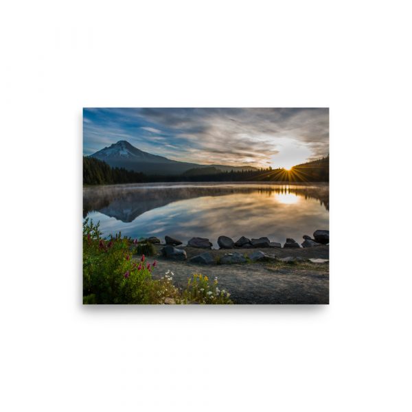 Sunrise, Trillium lake, Mt. Hood Oregon - Premium Luster Photo Paper Poster (in) - Image 12