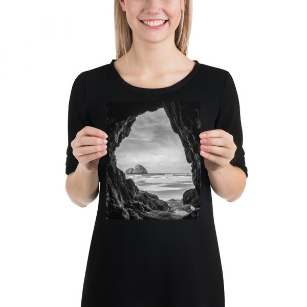 Ocean View Peaking Through Rocks - Enhanced Matte Paper Poster(in) - Image 12