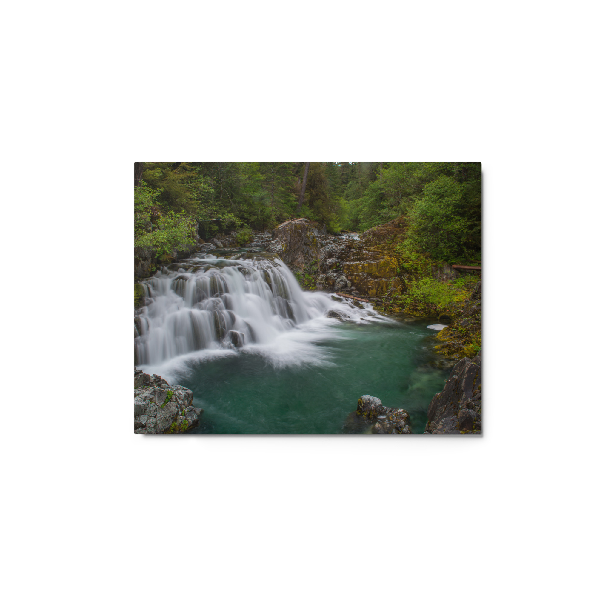 Sawmill Falls, Gates, Oregon - Glossy Metal Print - Image 3
