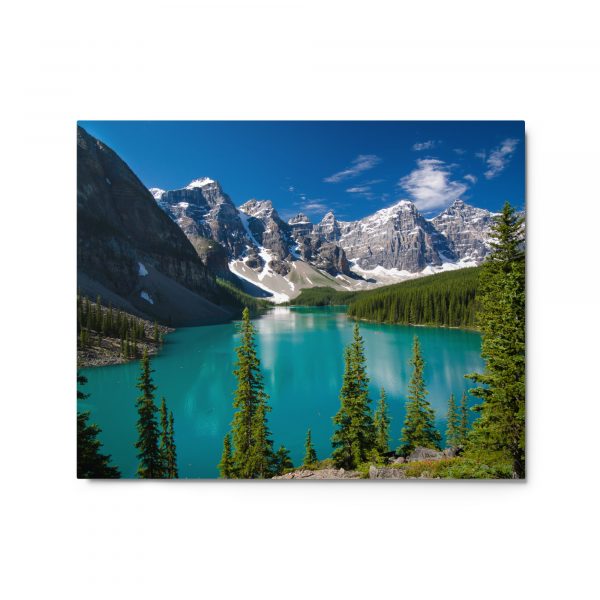 Moraine Lake, British Columbia - Glossy Metal Print - Image 4