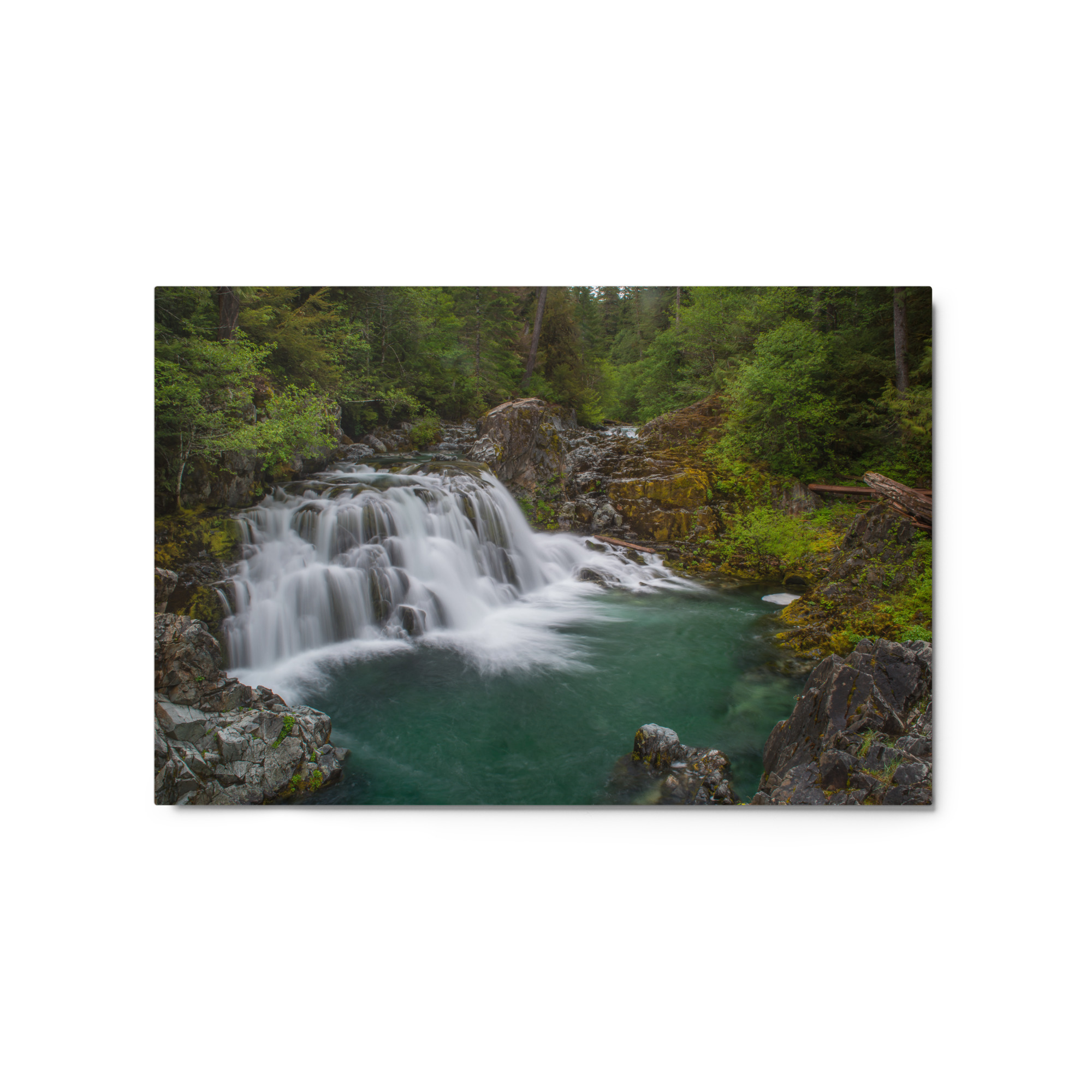 Sawmill Falls, Gates, Oregon - Glossy Metal Print - Image 5