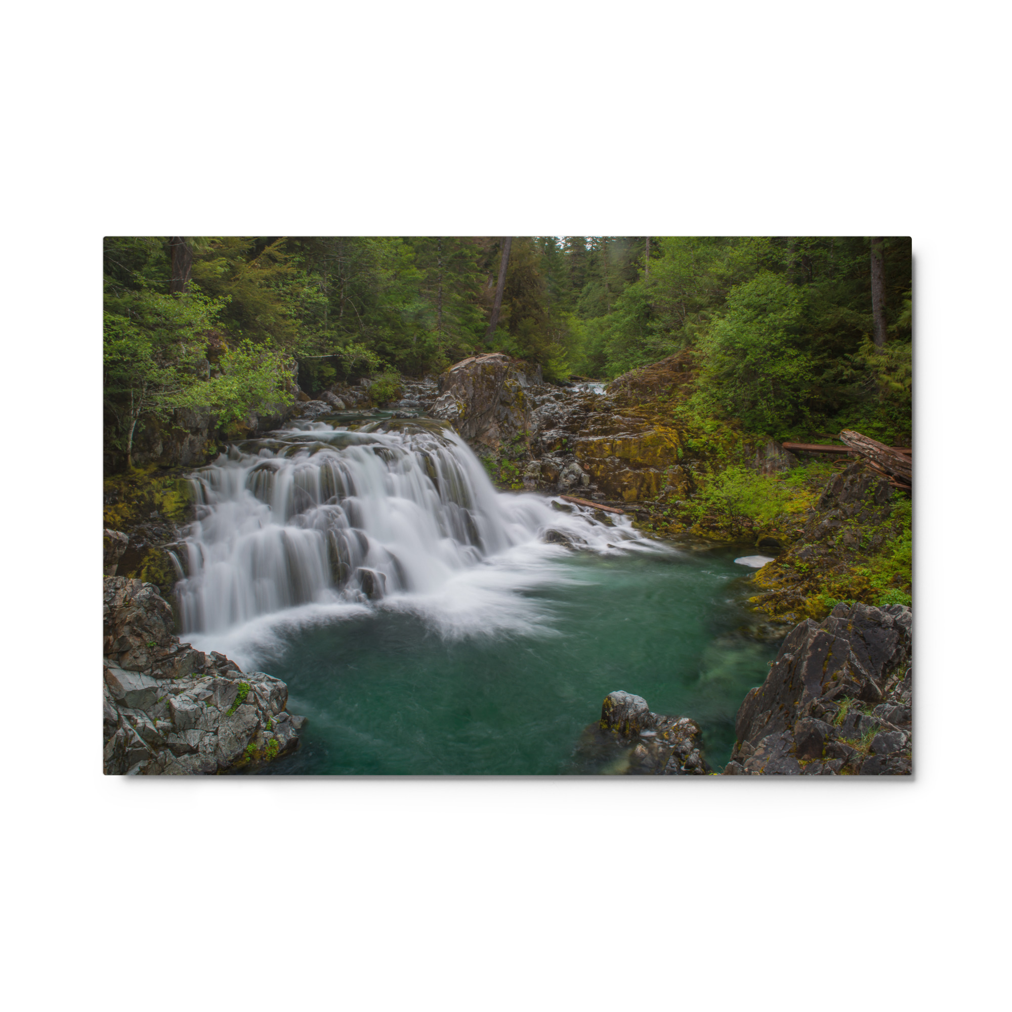 Sawmill Falls, Gates, Oregon - Glossy Metal Print - Image 6