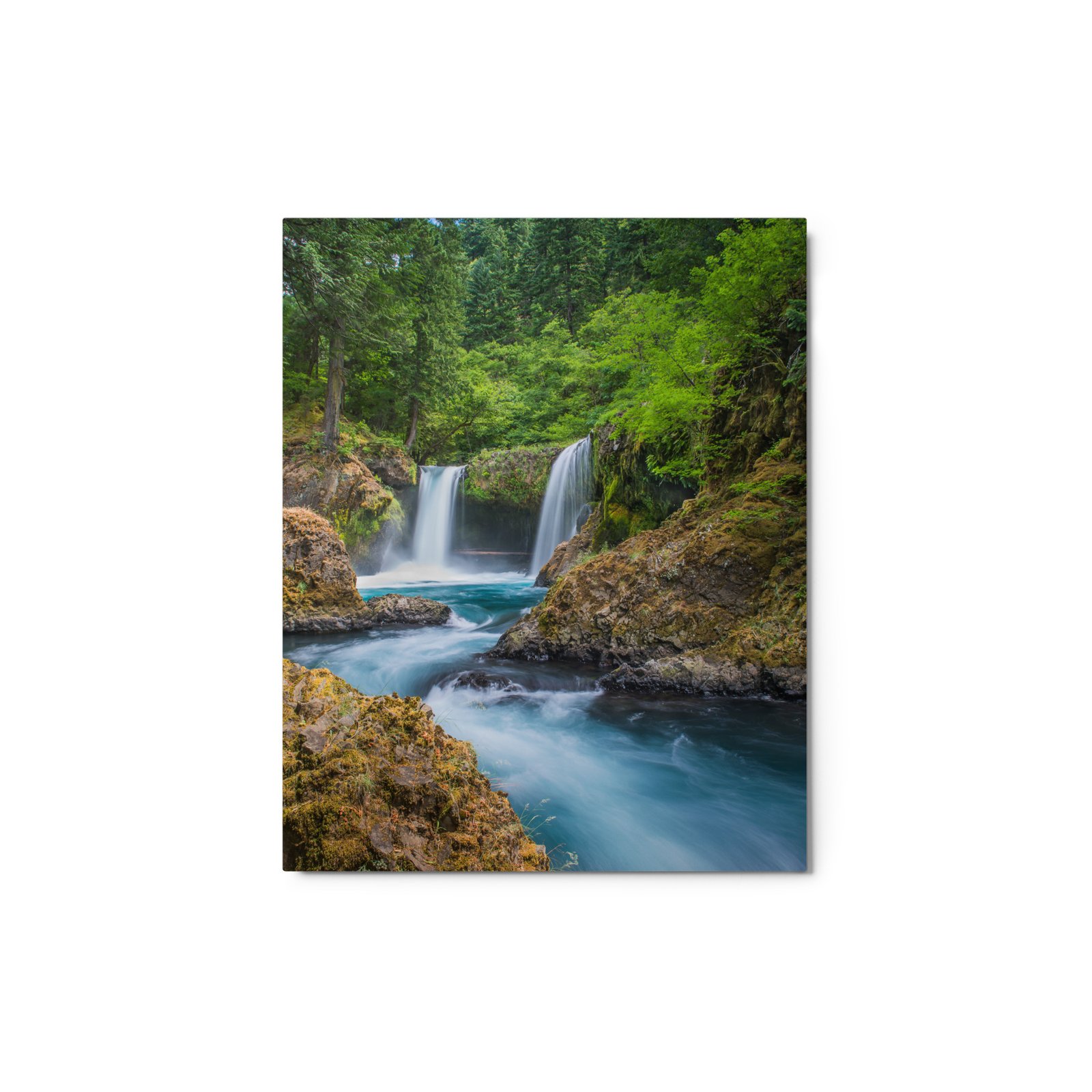 Spirit Falls, Washington - Glossy Metal Print