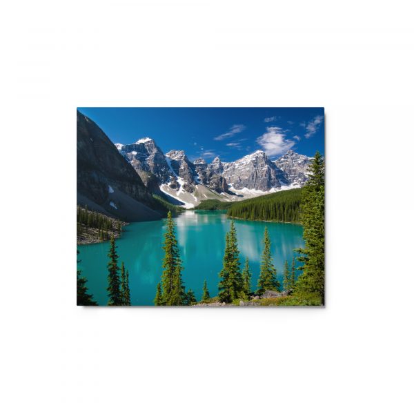 Moraine Lake, British Columbia - Glossy Metal Print