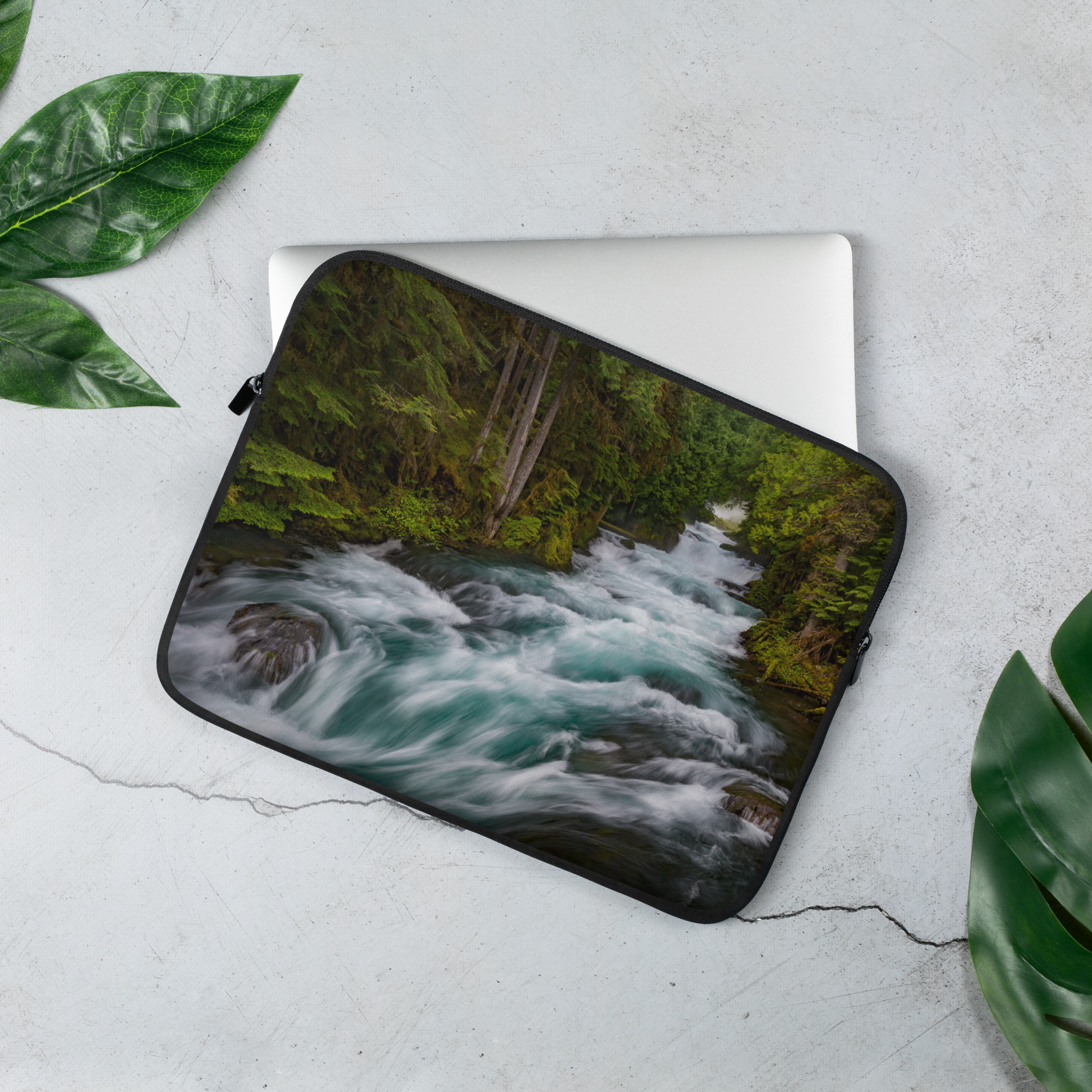 Sahalie Creek, Oregon - Laptop Sleeve