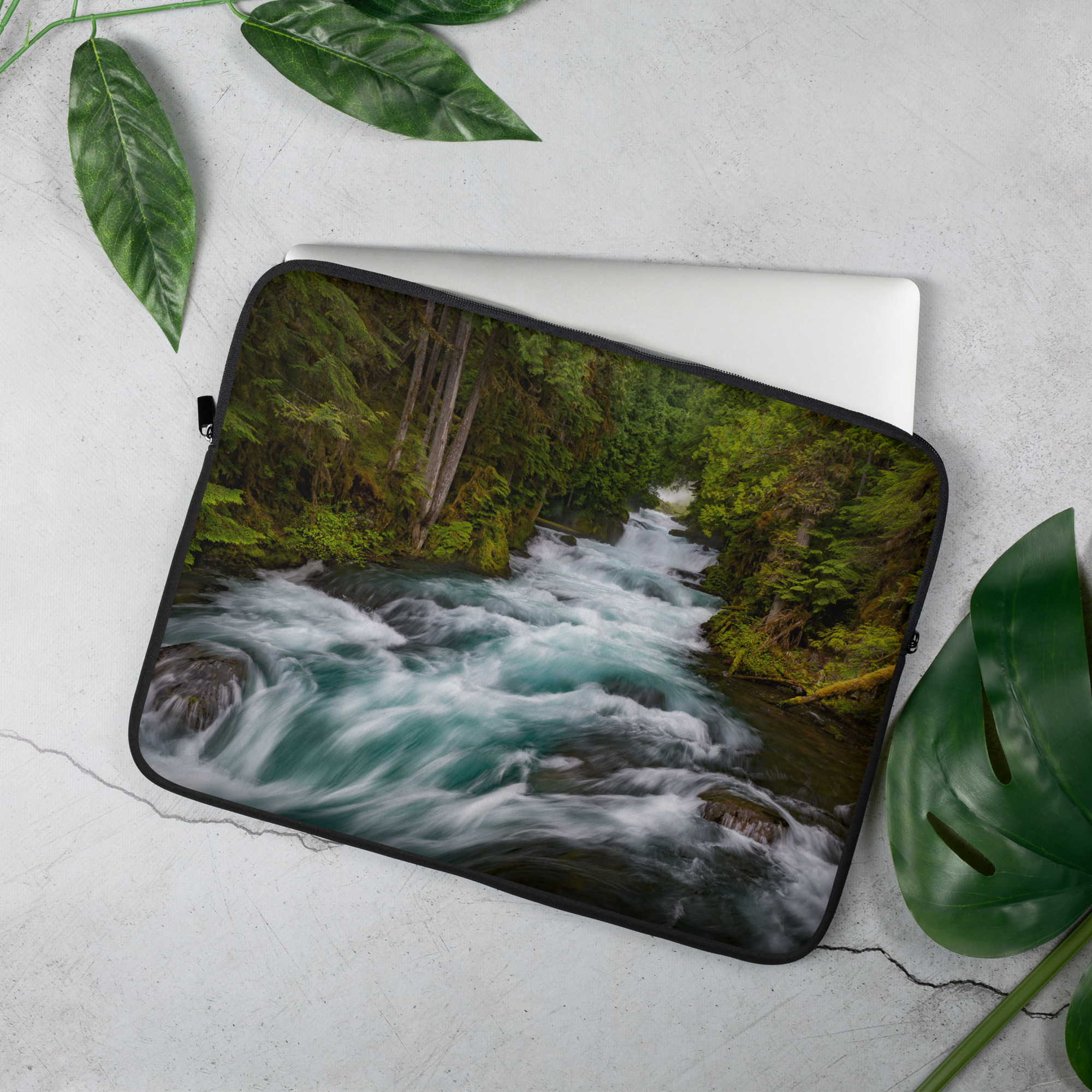 Sahalie Creek, Oregon - Laptop Sleeve - Image 2