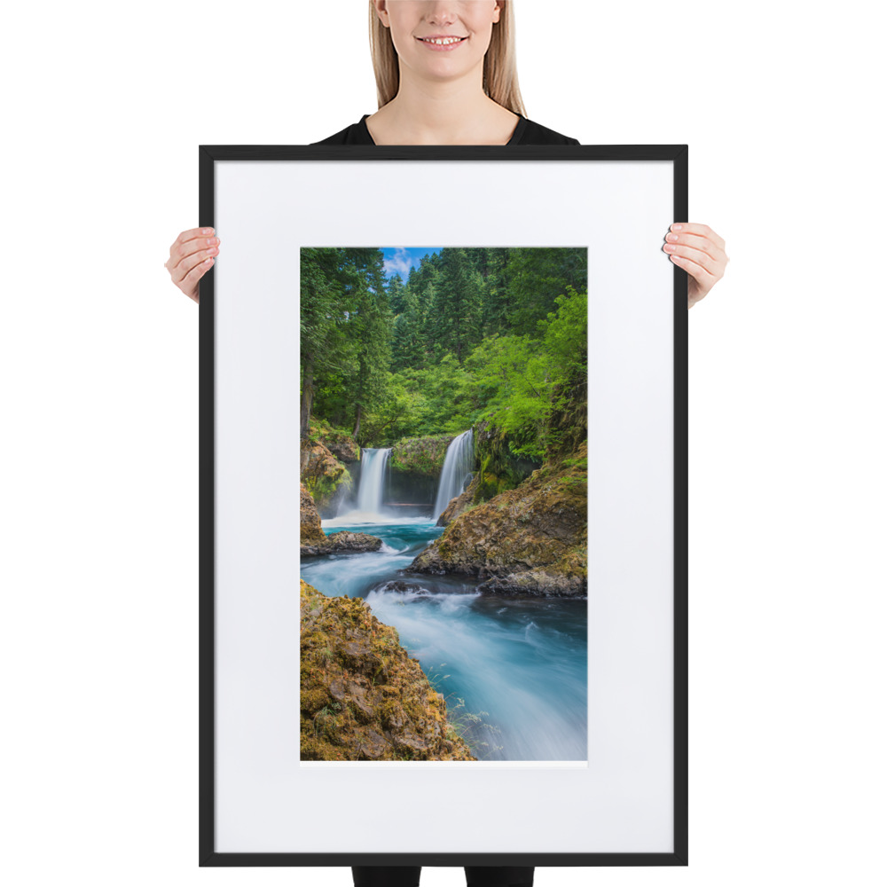 Spirit Falls, Washington - Matte Paper Framed Poster With Mat (cm) - Image 4