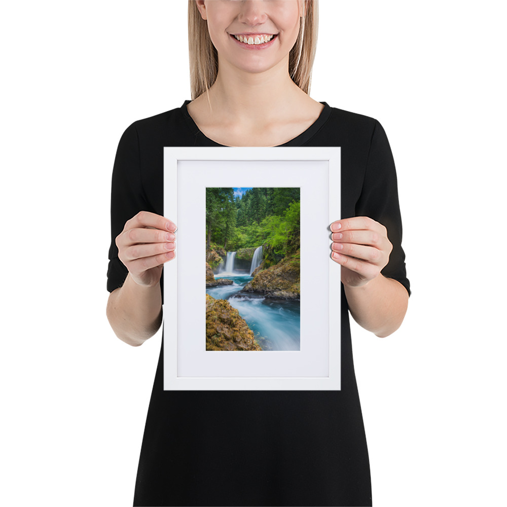 Spirit Falls, Washington - Matte Paper Framed Poster With Mat (cm) - Image 5