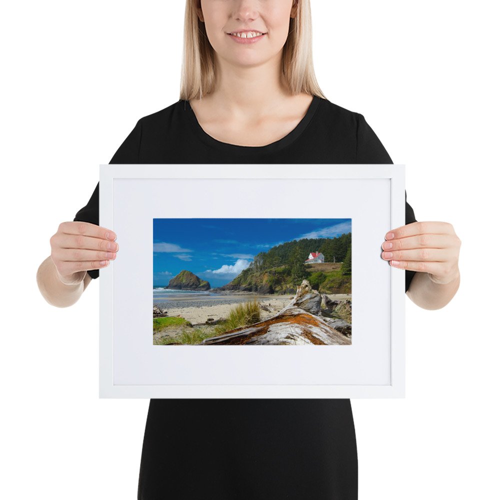 Tranquil Beachfront - Matte Paper Framed Poster With Mat (cm) - Image 6