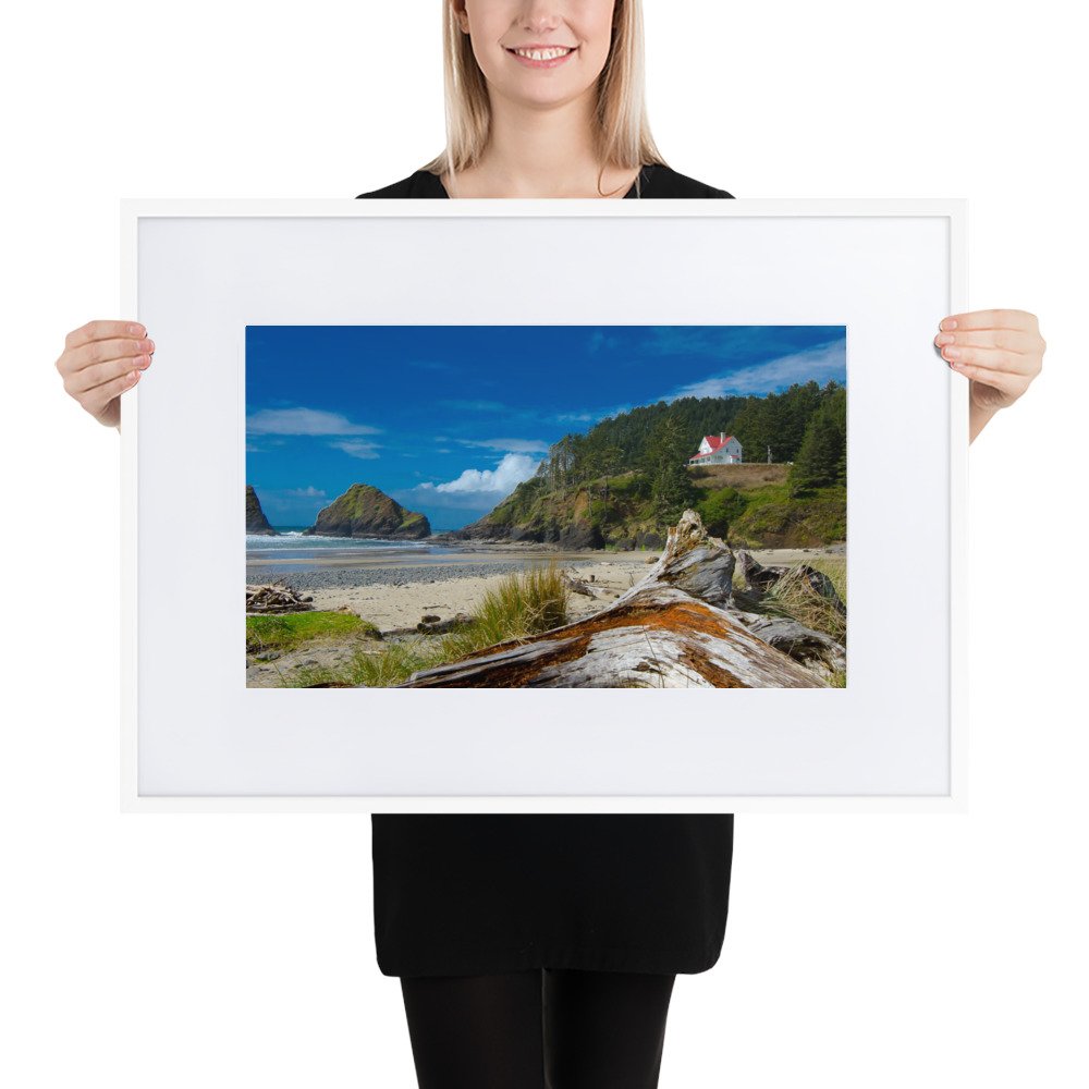 Tranquil Beachfront - Matte Paper Framed Poster With Mat (cm) - Image 7