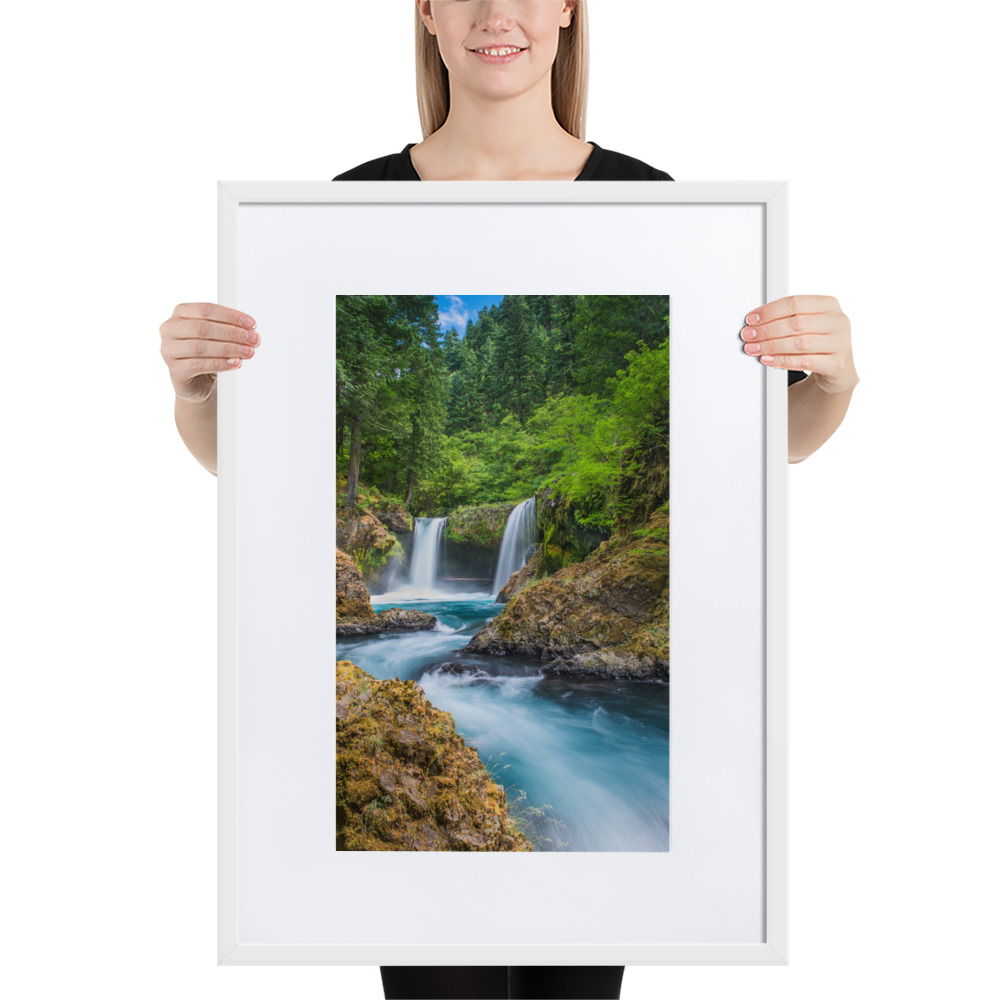 Spirit Falls, Washington - Matte Paper Framed Poster With Mat (cm) - Image 7